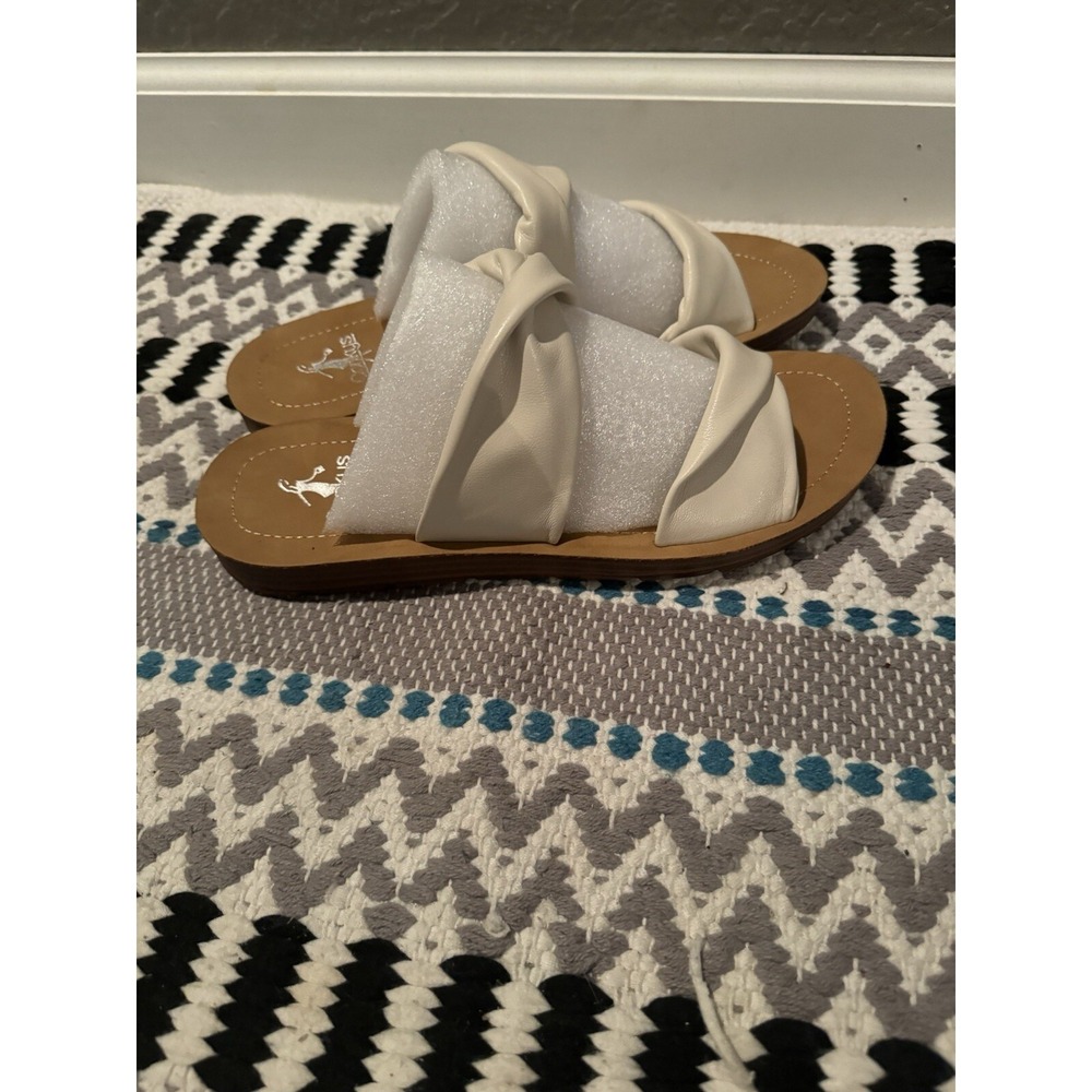 Corkys Size Cream With A Twist Slide Sandals Size 9 Brand New - Picture 3 of 3